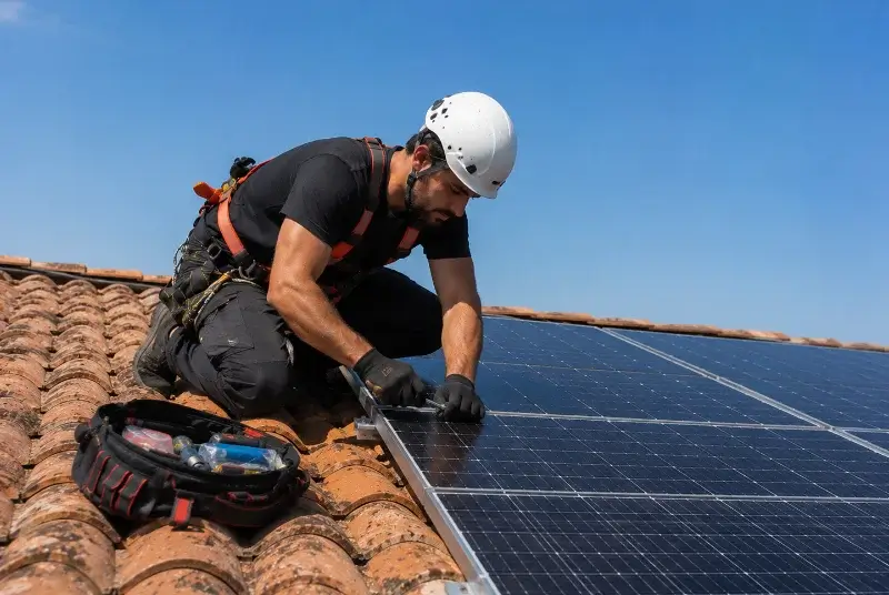 Maintenance et monitoring de panneaux solaires à Genech